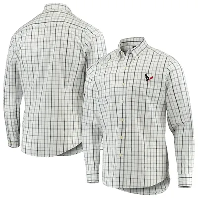 Antigua Texans Keen Long Sleeve Button-Down Shirt - Men's