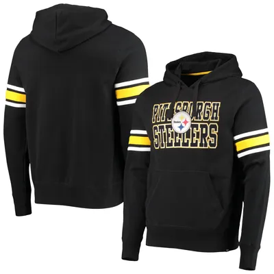 47 Brand Steelers Double Block Pullover Hoodie - Men's