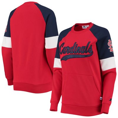 Starter Cardinals Playmaker Raglan Pullover Sweatshirt - Women's