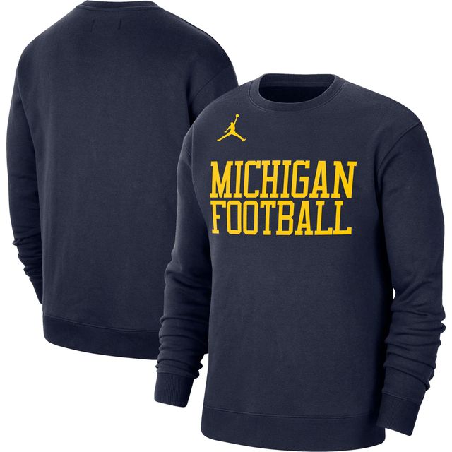 Jordan Michigan Wordmark Pullover Sweatshirt - Men's
