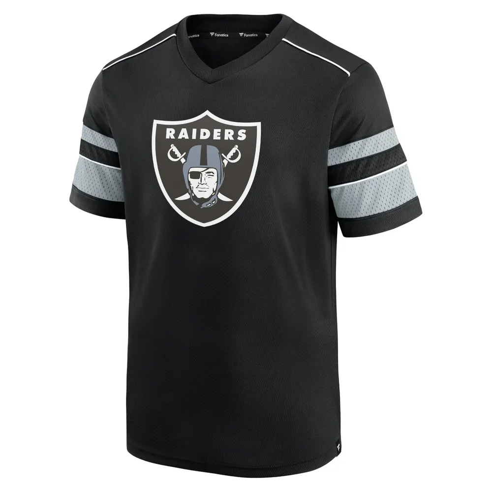 Fanatics Raiders Hashmark V-Neck T-Shirt - Men's