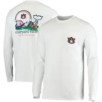 Vineyard Vines Auburn Football Whale Long Sleeve T-Shirt - Men's