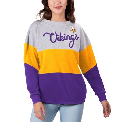 Touch Vikings Outfield Deep V-Back Pullover Sweatshirt - Women's