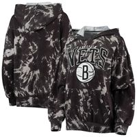 Majestic Threads Nets Burble Tie-Dye Pullover Hoodie - Women's