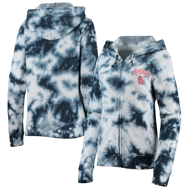 Denver Broncos New Era Women's Tie Dye Fleece Full-Zip Hoodie