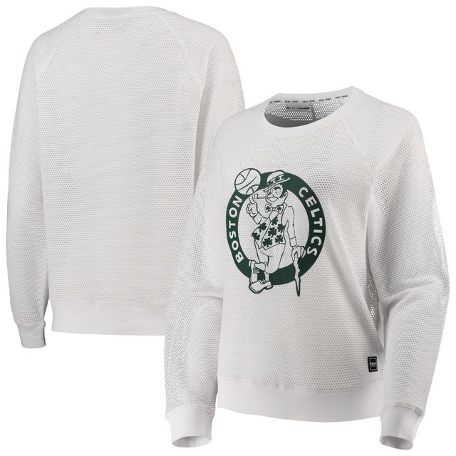DKNY Sport Celtics Lauren Mesh Pullover Raglan Sweatshirt - Women's