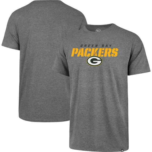 47 Brand Green Bay Packers Tee - Heather Gray - Medium