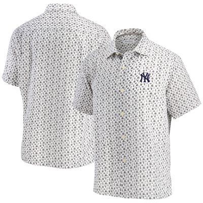 Tommy Bahama Yankees Baja Mar Short Sleeve Button-Up Shirt - Men's