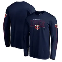 Fanatics Twins Team Front Line Long Sleeve T-Shirt - Men's