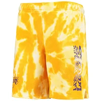 Outerstuff Boys Lakers Santa Monica Tie-Dye Shorts - Boys' Grade School Gold/White/Purple