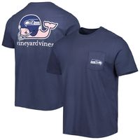 Vineyard Vines Seahawks Team Whale Helmet T-Shirt - Men's