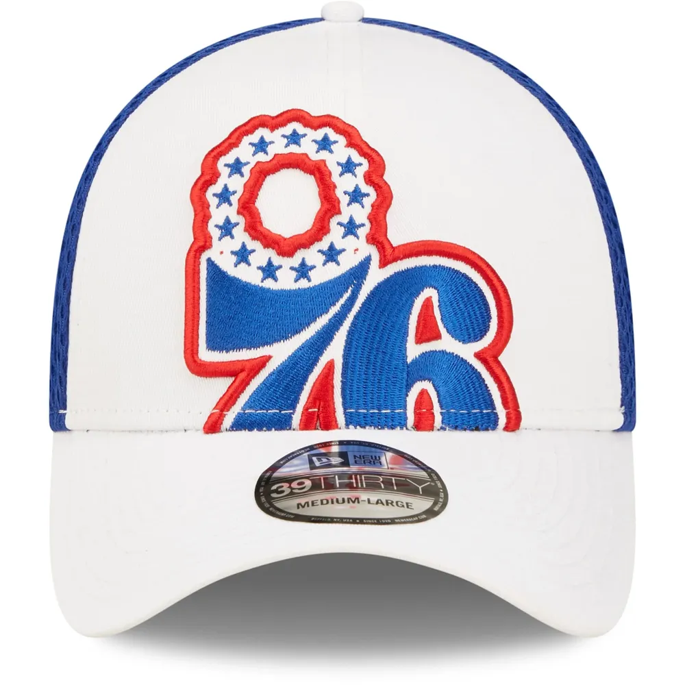 New Era 76ers Large Logo 39THIRTY Flex Hat - Men's