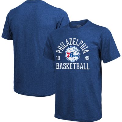 Majestic Threads 76ers Ball Hog Tri-Blend T-Shirt - Men's