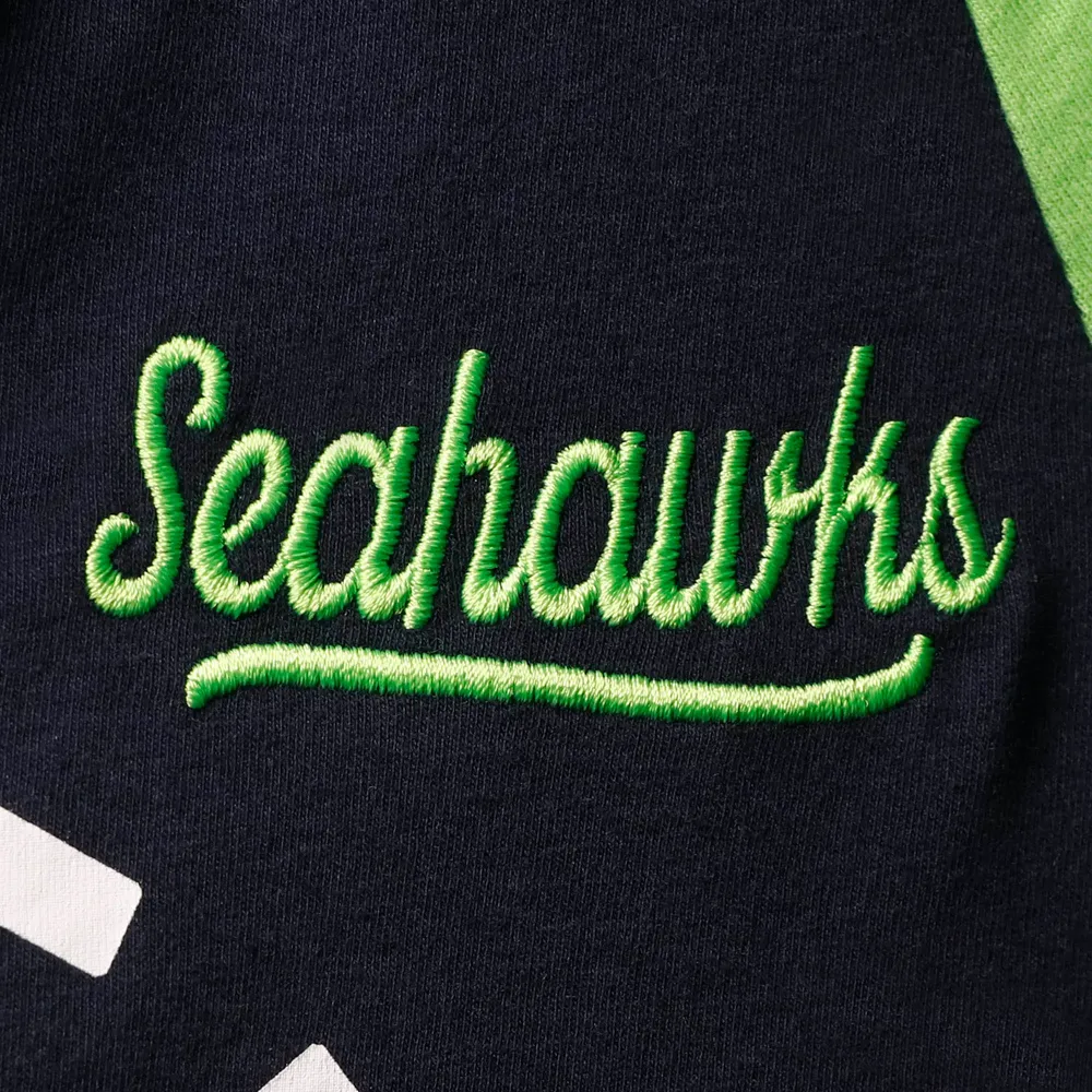 Men's Seattle Seahawks New Era Cream Sideline Chrome T-Shirt