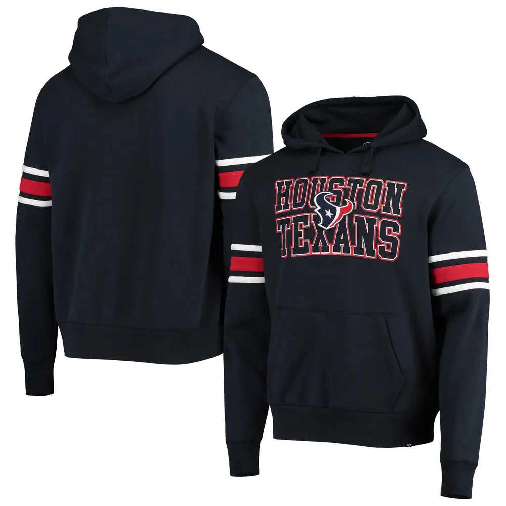 47 Brand Texans Double Block Pullover Hoodie - Men's