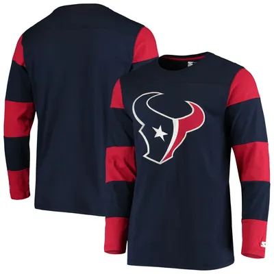 Starter Texans Field Jersey Long Sleeve T-Shirt - Men's