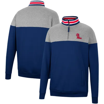 Colosseum Ole Miss Be the Ball Quarter-Zip Top - Men's