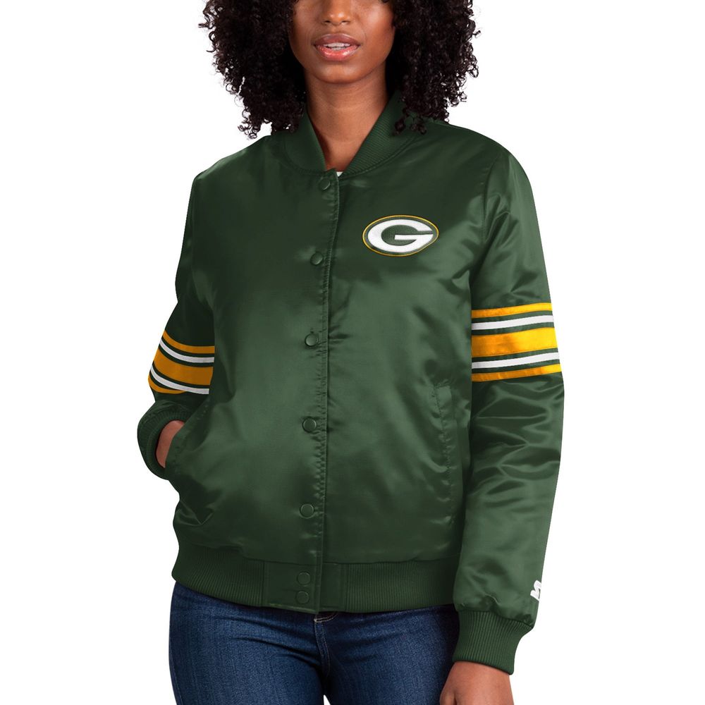 Green Bay Packers Bomber Jacket  Bay Packers Starter Bomber Jacket