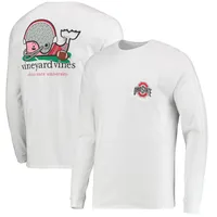 Vineyard Vines Ohio State Football Whale Long Sleeve T-Shirt - Men's