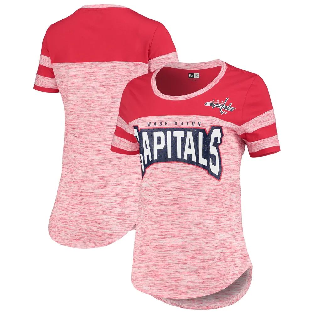 5th & Ocean by New Era Capitals Space Dye Stripes T-Shirt - Women's