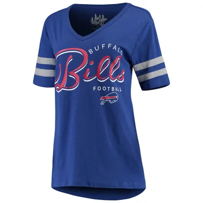 Los Angeles Dodgers Touch Women's Triple Play V-Neck T-Shirt - Royal