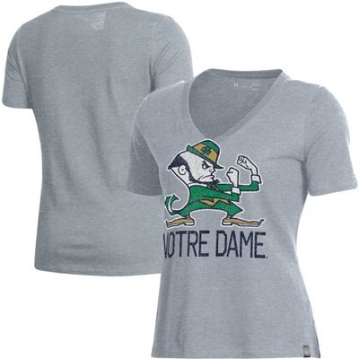 Under Armour Notre Dame Logo V-Neck T-Shirt - Women's