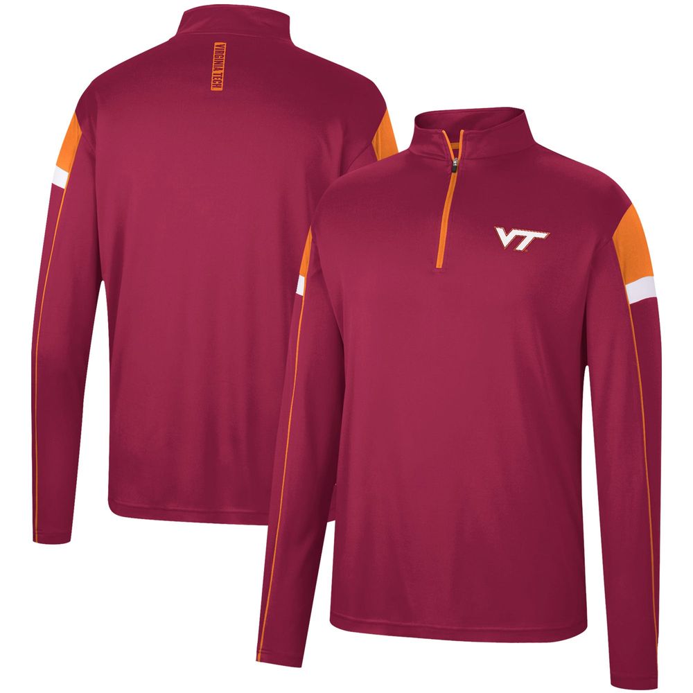 Colosseum Virginia Tech Golf Match 3/Zip Windshirt - Men's