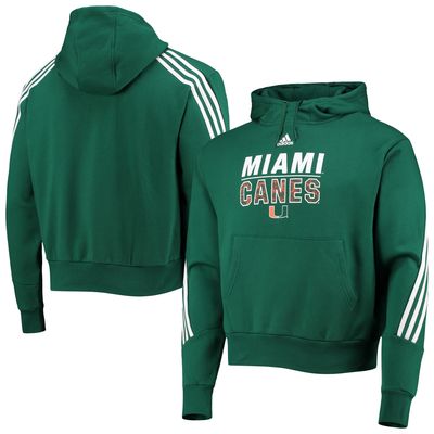 adidas Miami FL 3-Stripe Pullover Hoodie - Men's