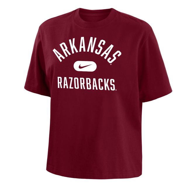 Nike Arkansas Clean Team Boxy T-Shirt - Women's