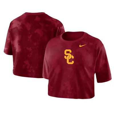 Nike USC Tie-Dye Cropped T-Shirt - Women's