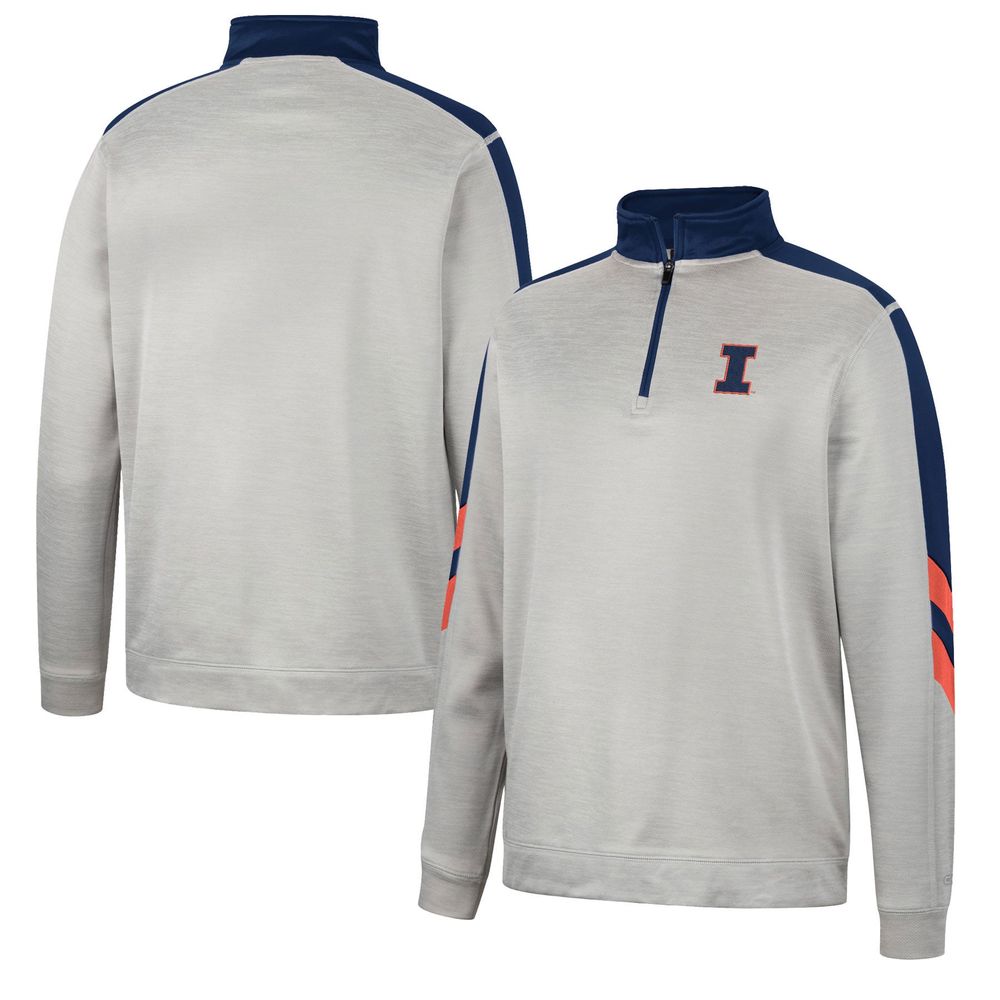 Colosseum Illinois Bushwood Fleece Quarter-Zip Jacket - Men's