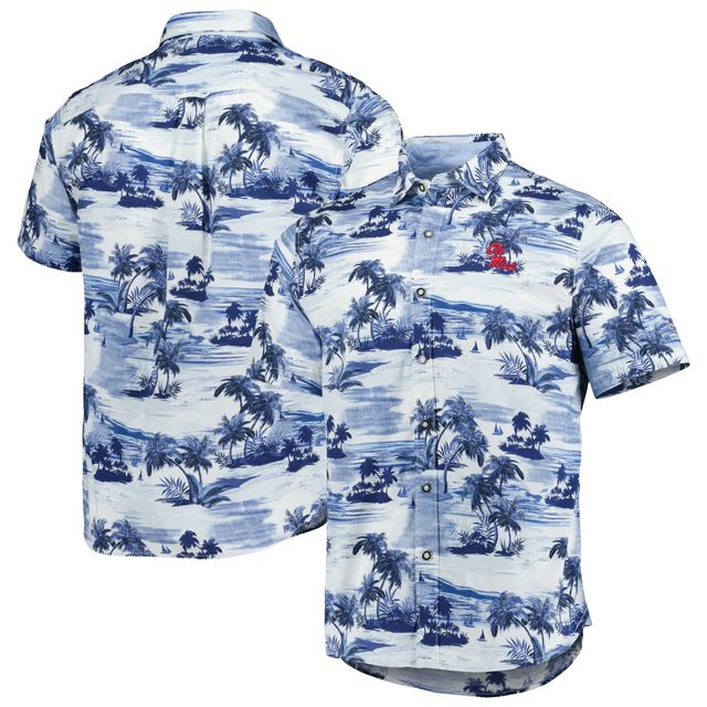 Tommy Bahama Men's Tommy Bahama Red Kansas City Chiefs Coast Luminescent  Fronds Camp IslandZone Button-Up Shirt