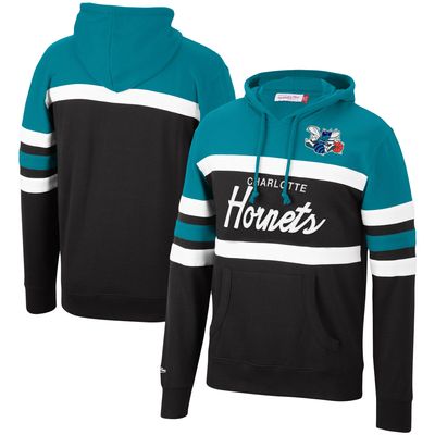 Mitchell & Ness Hornets Head Coach Pullover Hoodie - Men's