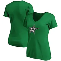 Fanatics Stars Primary Logo V-Neck T-Shirt - Women's