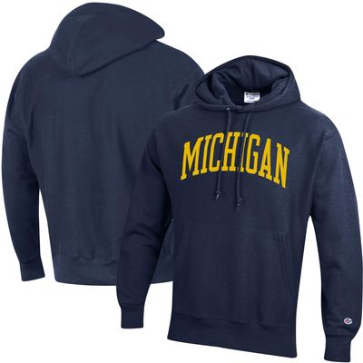 Champion Michigan Team Arch Reverse Weave Pullover Hoodie - Men's
