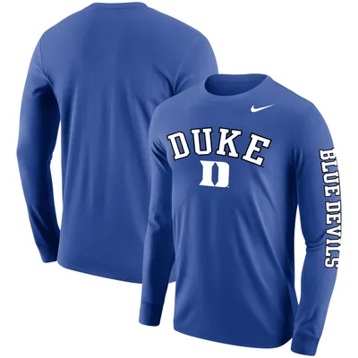 Nike Duke Arch & Logo Two-Hit Long Sleeve T-Shirt - Men's