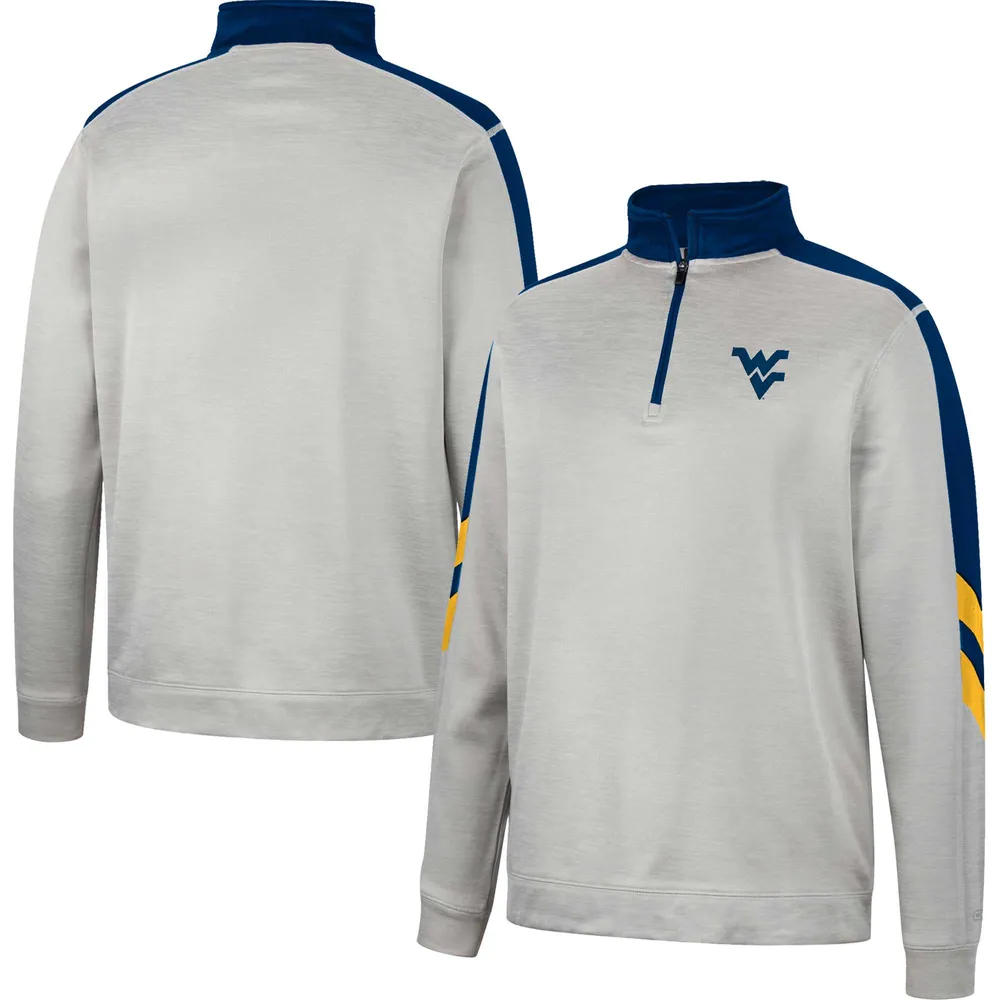 Colosseum West Virginia Bushwood Fleece Quarter-Zip Jacket - Men's