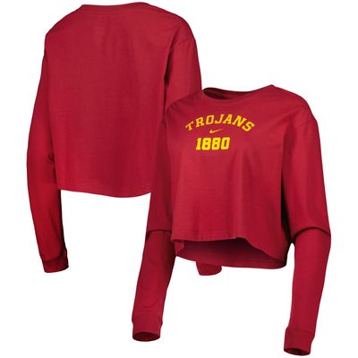 Nike USC Est. Cropped Long Sleeve T-Shirt - Women's