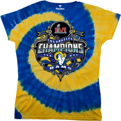 Fanatics Rams Super Bowl LVI Champions Tie-Dye T-Shirt - Women's