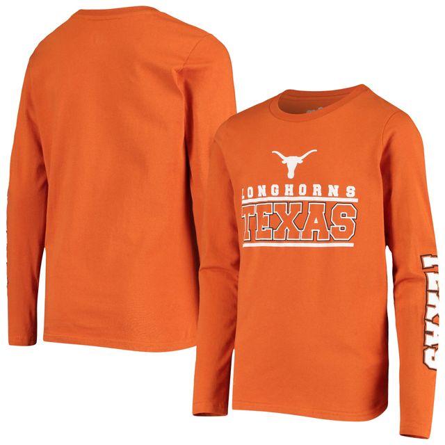 Outerstuff Texas 2-Hit Transition Long Sleeve T-Shirt - Boys' Grade School
