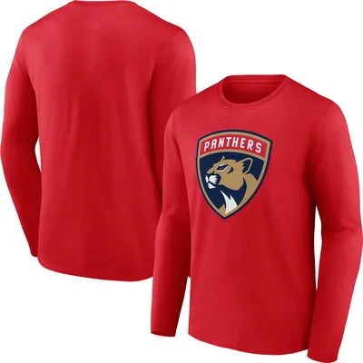 Fanatics Panthers Team Primary Logo Long Sleeve T-Shirt - Men's