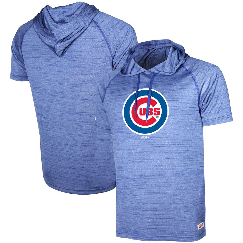 Stitches Cubs Raglan Short Sleeve Pullover Hoodie - Men's