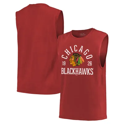 Majestic Threads Blackhawks Softhand Muscle Tank Top - Men's