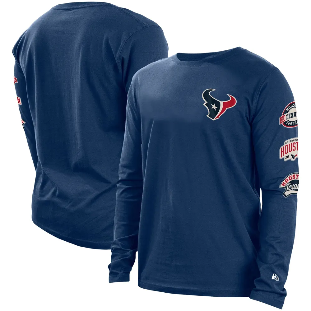 New Era Texans Hype 2-Hit Long Sleeve T-Shirt - Men's