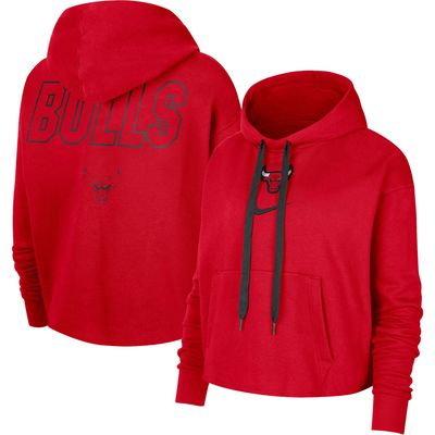 Nike Bulls Courtside Cropped Pullover Hoodie - Women's