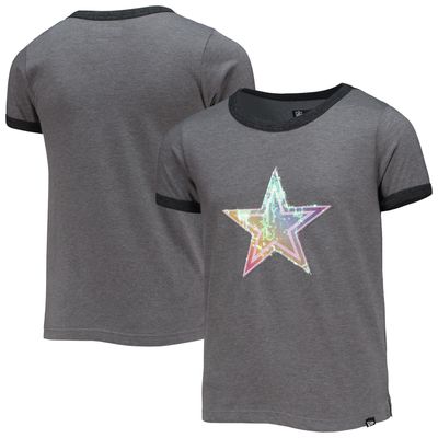 New Era Cowboys Ringer T-Shirt - Girls' Grade School