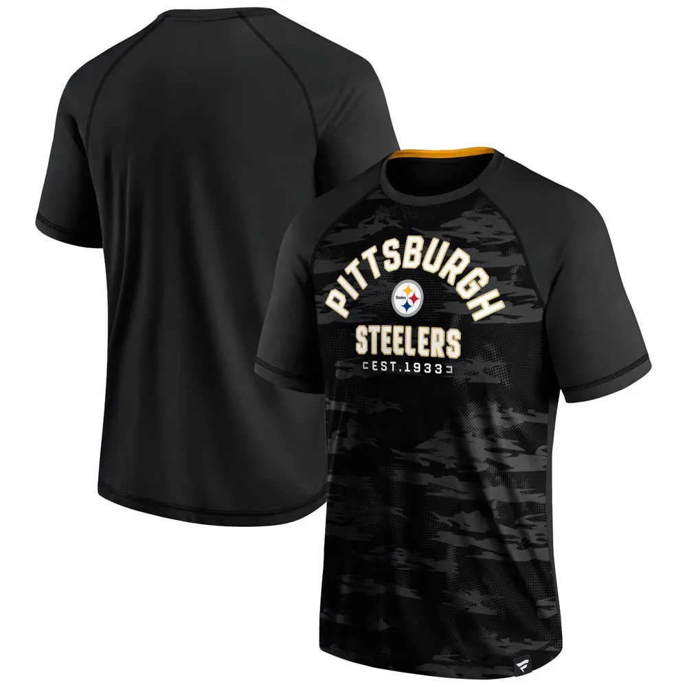 Fanatics Steelers Men's Long Sleeve Black & Yellow T-Shirt - XL