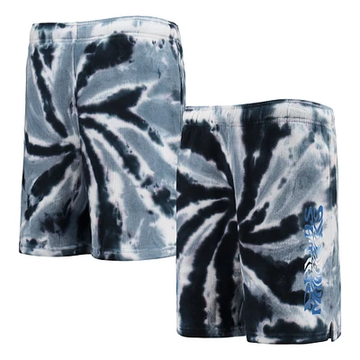 Outerstuff Boys Mavericks Santa Monica Tie-Dye Shorts - Boys' Grade School Navy/Gray/White