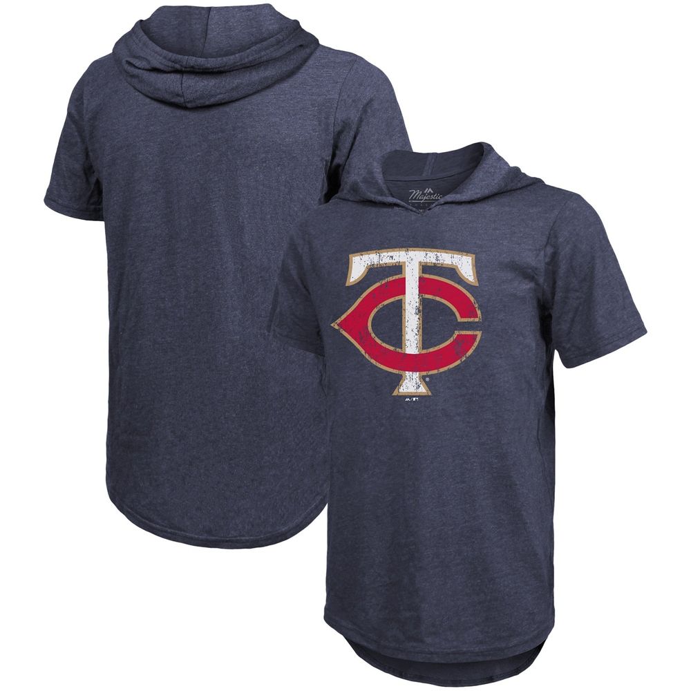 Majestic Threads Twins Tri-Blend Hoodie T-Shirt - Men's