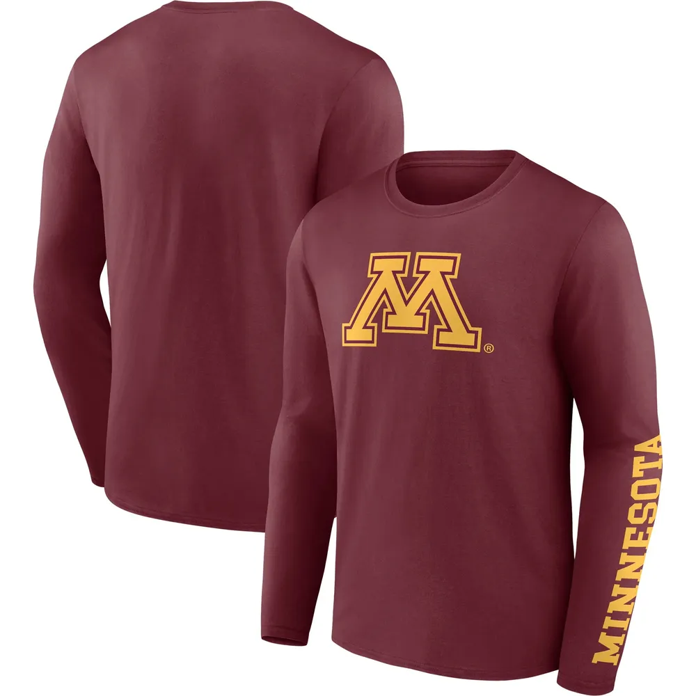 Fanatics Minnesota Double Time 2-Hit Long Sleeve T-Shirt - Men's